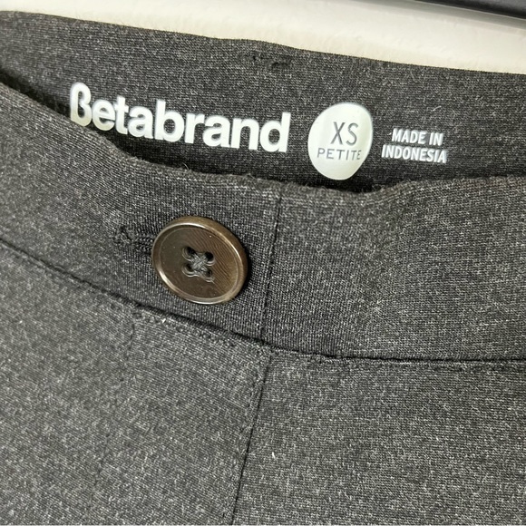 Betabrand Straight-Leg | Classic Dress Pant Yoga Pants (Charcoal) XS PETITE NWT - Picture 8 of 8